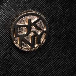 Pre Owned DKNY Black Grained Leather Satchel