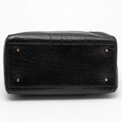 Pre Owned DKNY Black Grained Leather Satchel