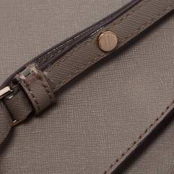 Pre Owned DKNY Green Leather Mini Bryant Flap Crossbody Bag