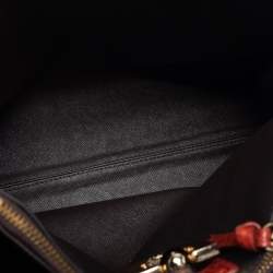 Pre Owned DKNY Brown Grained Leather Middle Zip Tote