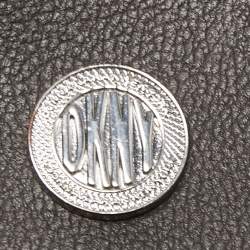 Pre Owned DKNY Beige Signature Canvas and Patent Leather Tote 