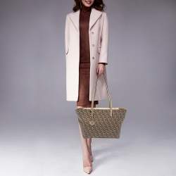 Pre Owned Dkny Beige/Brown SIgnature Canvas Tote