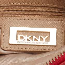 Pre Owned DKNY Red Quilted Leather Shoulder Bag