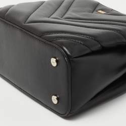 Pre Owned DKNY Black Leather Satchel