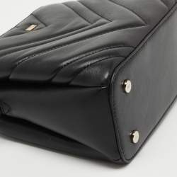 Pre Owned DKNY Black Leather Satchel
