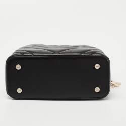 Pre Owned DKNY Black Leather Satchel