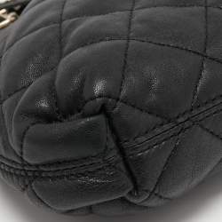 Pre Owned DKNY Black Soft Quilted Leather Shoulder Bag