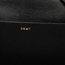Pre Owned DKNY Black Leather Zip Crossbody Bag