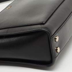 Pre Owned DKNY Black Leather Zip Crossbody Bag