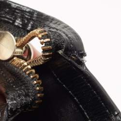 Pre Owned DKNY Black Leather Zip Crossbody Bag