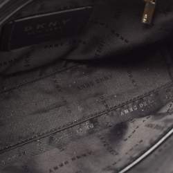 Pre Owned DKNY Black Leather Zip Crossbody Bag