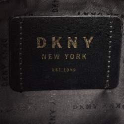 Pre Owned DKNY Black Leather Zip Crossbody Bag