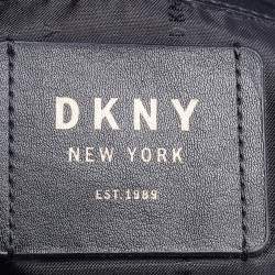 Pre Owned DKNY Black Quilted Leather Allen Flap Shoulder Bag