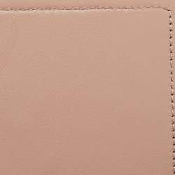 Pre Owned DKNY Beige Pinstripe Quilted Leather Gansevoort Shoulder Bag