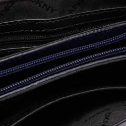 Pre Owned DKNY Navy Blue Saffiano Leather Bryant Park Top Handle Bag