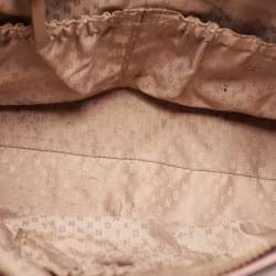 Pre Owned DKNY Light Pink Saffiano Leather Top Zip Tote