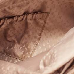 Pre Owned DKNY Light Pink Saffiano Leather Top Zip Tote