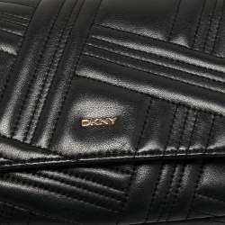 Pre Owned DKNY Black Quilted Leather Allen Shoulder Bag