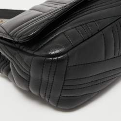 Pre Owned DKNY Black Quilted Leather Allen Shoulder Bag