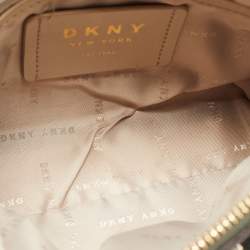Pre Owned DKNY Fatigue Green Leather Elissa Shoulder Bag