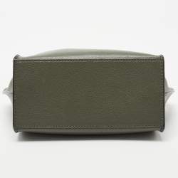 Pre Owned DKNY Fatigue Green Leather Elissa Shoulder Bag