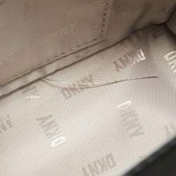 Pre Owned DKNY Blue Printed Coated Canvas and Leather Elissa Chain Shoulder Bag