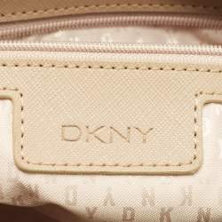 Pre Owned DKNY Green Leather Dona Karan Zip Tote