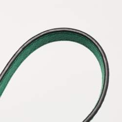 Pre Owned DKNY Green Leather Dona Karan Zip Tote