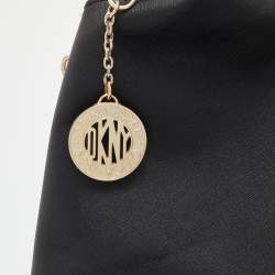 مملوكة مسبقًا DKNY Black Saffiano Leather Hobo