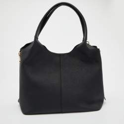 مملوكة مسبقًا DKNY Black Saffiano Leather Hobo