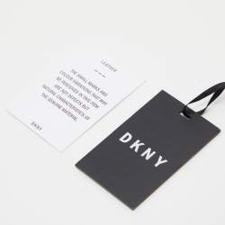 Pre Owned DKNY Black Leather Bryant Dome Pouch