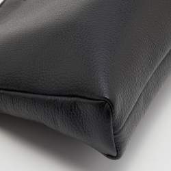Pre Owned DKNY Black Leather Bryant Dome Pouch