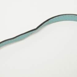 Pre Owned Dkny Turquoise Saffiano Leather Bryant Park Flap Crossbody Bag