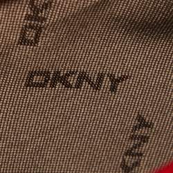 Pre Owned Dkny Red Saffiano Leather Bryant Zip Crossbody Bag