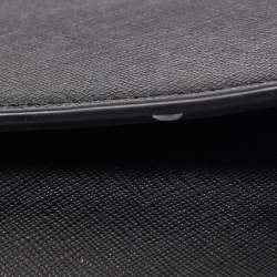 Pre Owned DKNY Black Leather Flap Chain Shoulder Bag