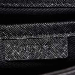 Pre Owned DKNY Black Leather Flap Chain Shoulder Bag