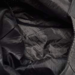 Pre Owned DKNY Black Perforated Leather Shopper Tote