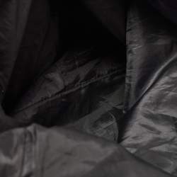 Pre Owned DKNY Black Perforated Leather Shopper Tote