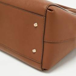 Pre Owned Dkny Brown Leather Bryant Park Satchel