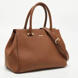 Pre Owned Dkny Brown Leather Bryant Park Satchel