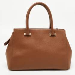 Pre Owned Dkny Brown Leather Bryant Park Satchel