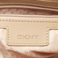 Pre Owned Dkny Green Leather Dome Chain Shoulder Bag