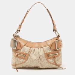 DKNY Donna Karan New York Monogram Baguette Shoulder Bag