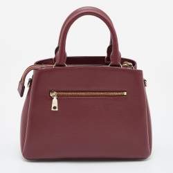 Pre Owned DKNY Red Leather Paige Dome Satchel