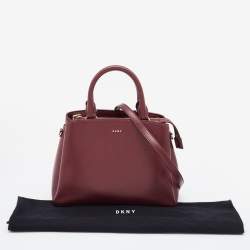 Pre Owned DKNY Red Leather Paige Dome Satchel