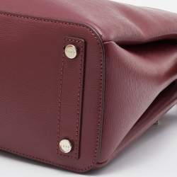 Pre Owned DKNY Red Leather Paige Dome Satchel