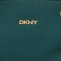 Pre Owned DKNY Dark Green Leather Dome Shoulder Bag
