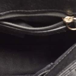 Pre Owned DKNY Black Quilted Leather Gansevoort Flap Shoulder Bag