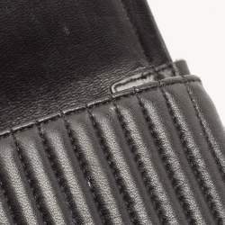 Pre Owned DKNY Black Quilted Leather Gansevoort Flap Shoulder Bag