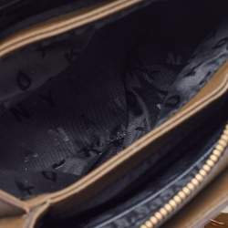 Pre Owned DKNY Green Saffiano Leather Paige Charm Satchel